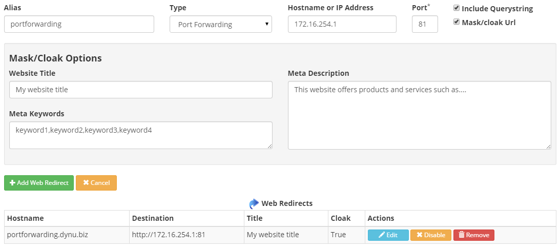 Port Forwarding Dynu Dynamic DNS